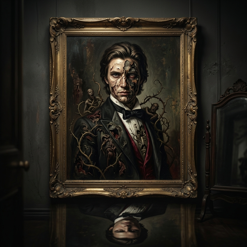 QE visual interpretation for The Picture of Dorian Gray: A Portrait of a Rotten Soul